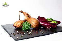 Quails, cooked & smoked